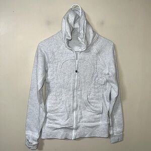 Lululemon Scuba Full Zip Hoodie Light Gray Women's 6